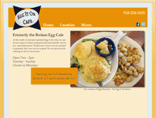 Tablet Screenshot of eggitoncafe.com